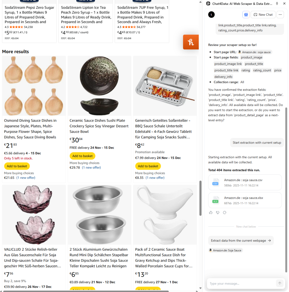 downloading data in chat4data