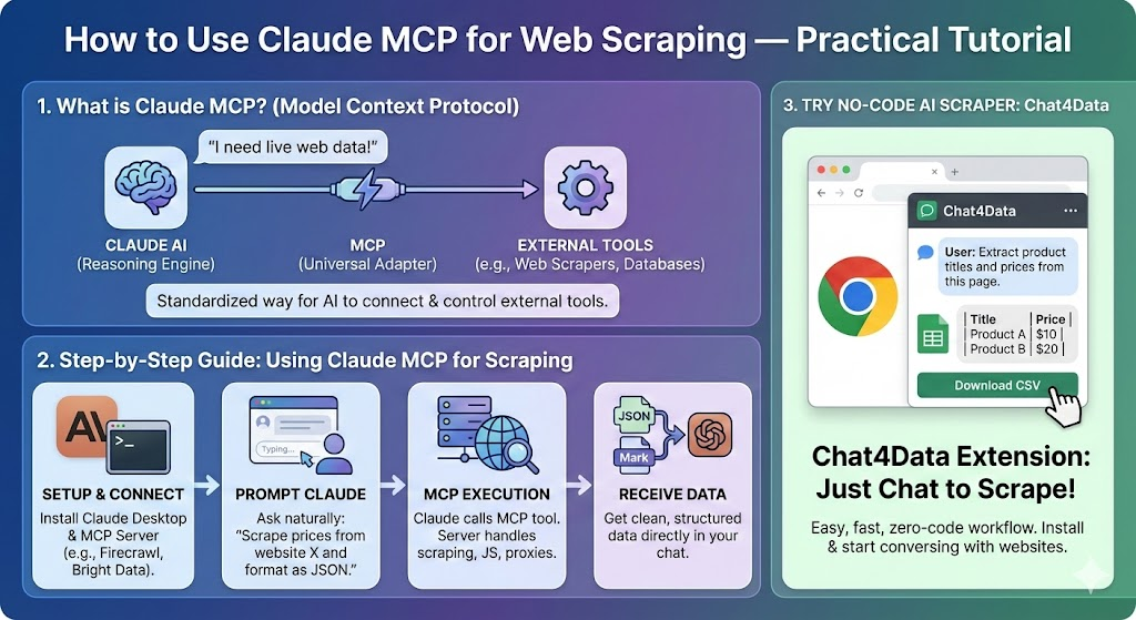 how to use claude mcp for web scraping