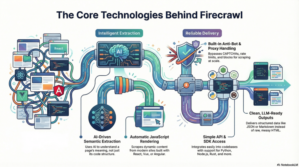 core technologies behind firecrawl
