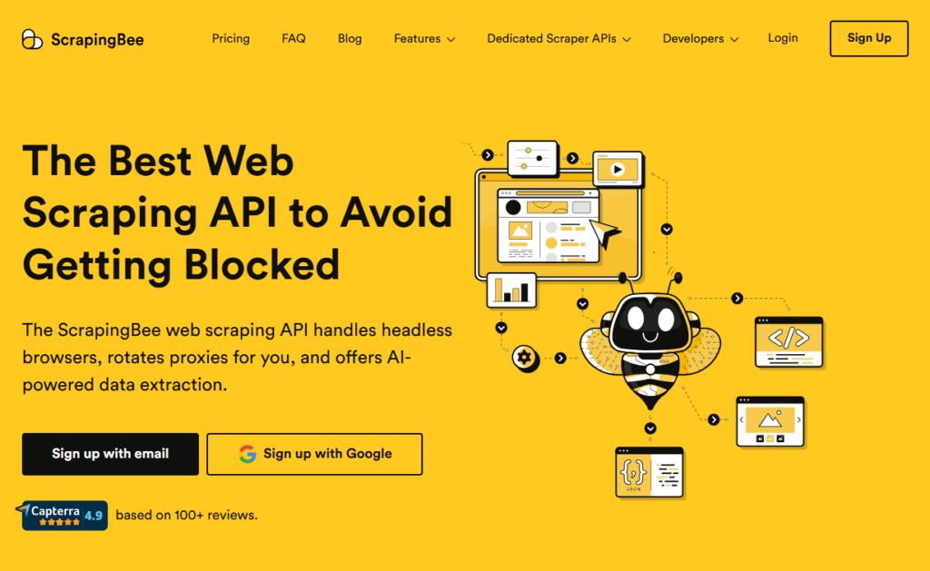 scrapingbee alternative chat4data