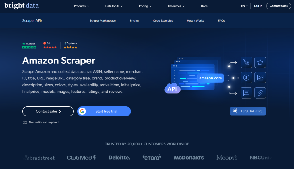 bright data amazon price scraper