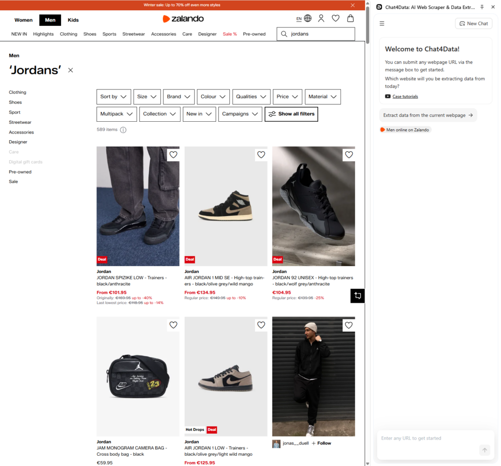 chat4data scraping data practical guide