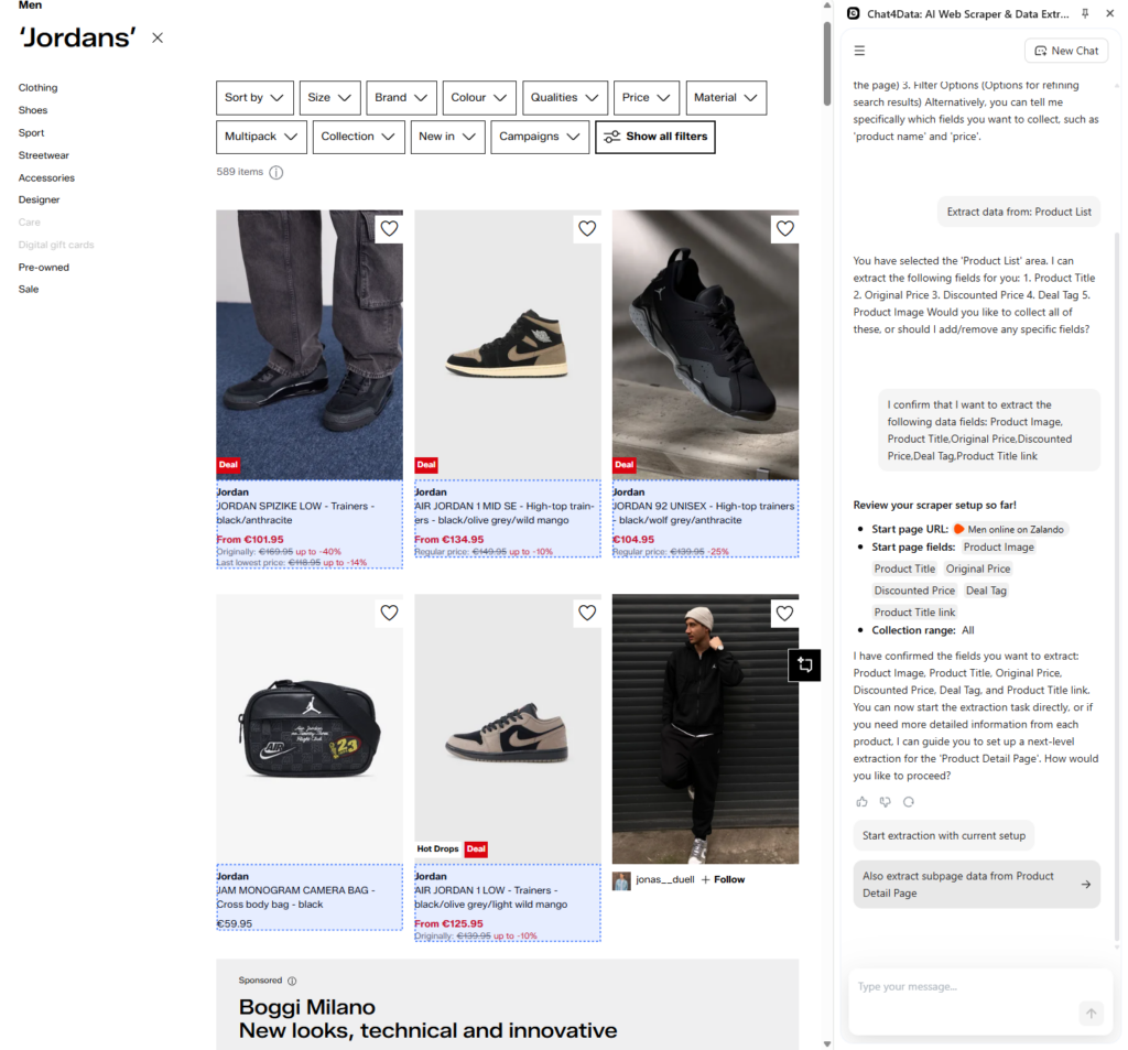 chat4data scraping data practical guide