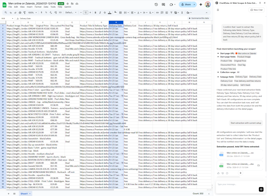 chat4data scraping data practical guide