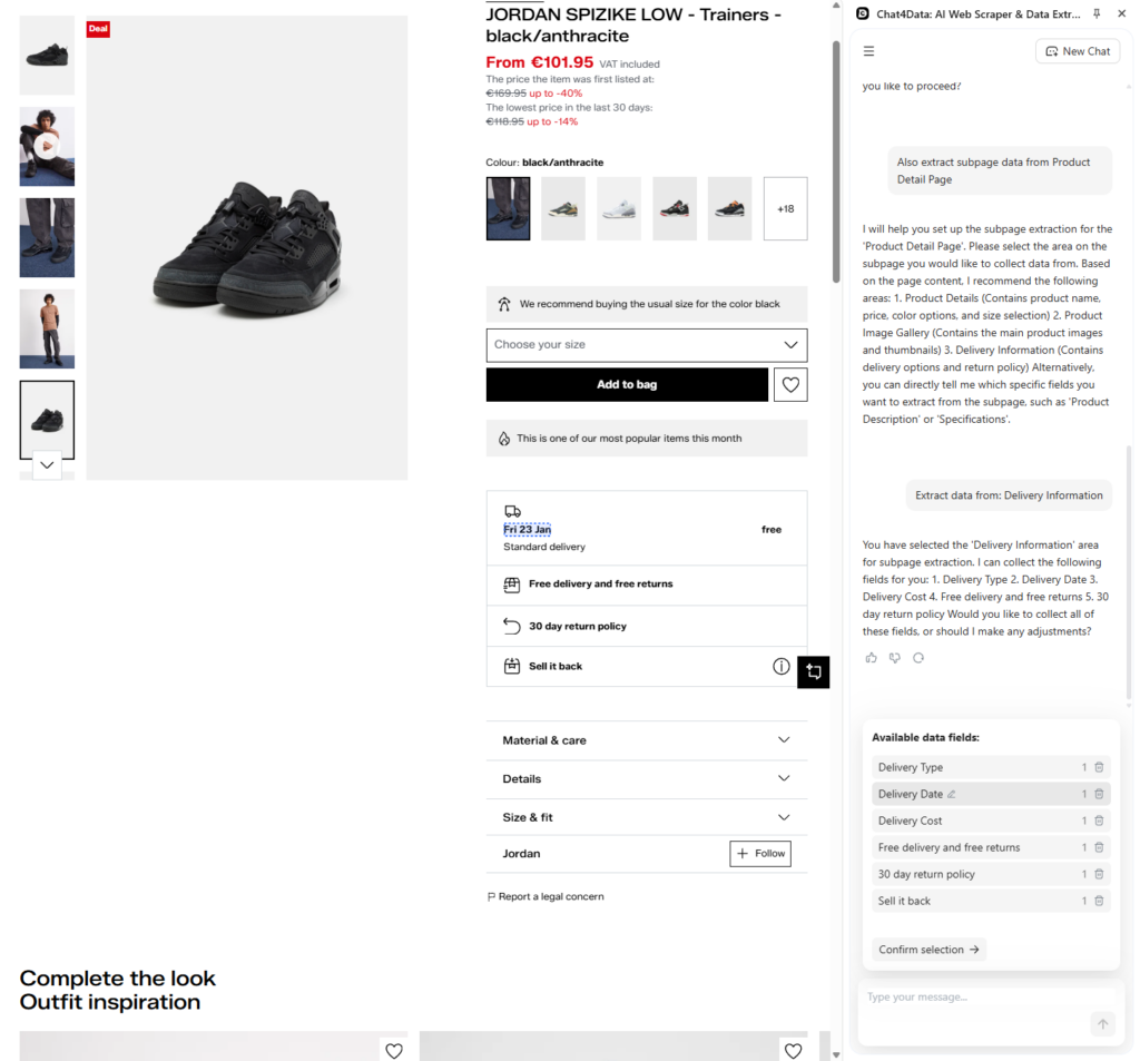 chat4data scraping data practical guide