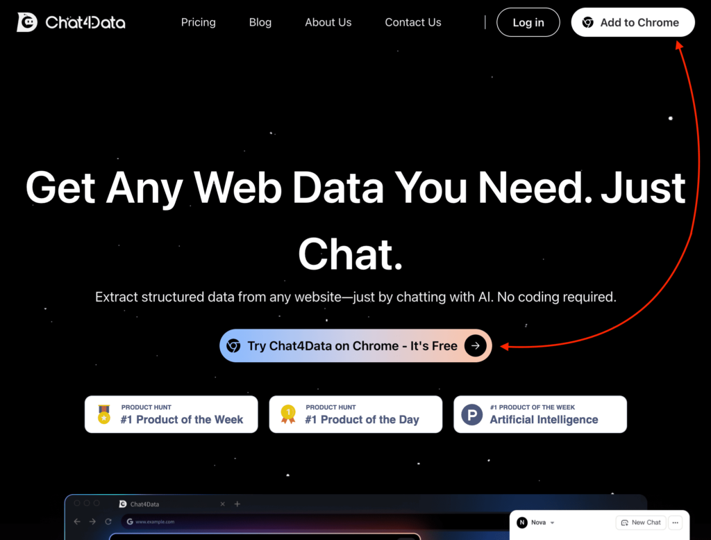 getting started with chat4data