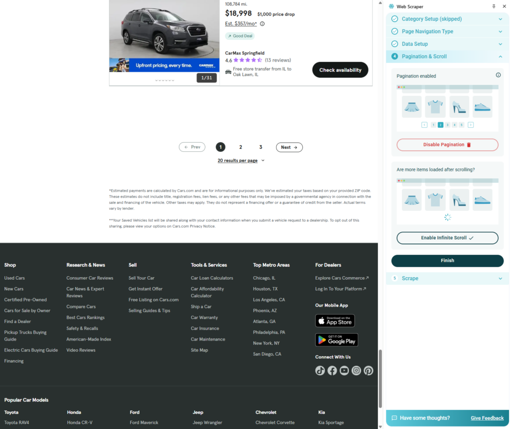 webscraper.io practical guide