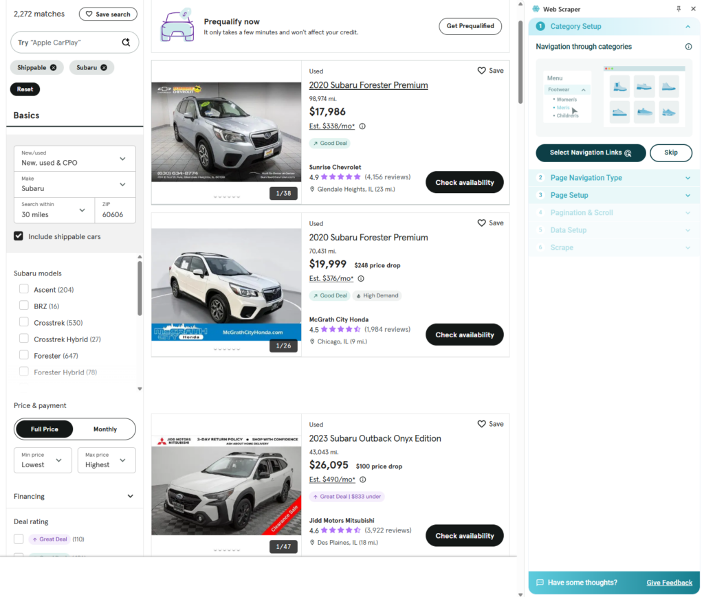webscraper.io practical guide