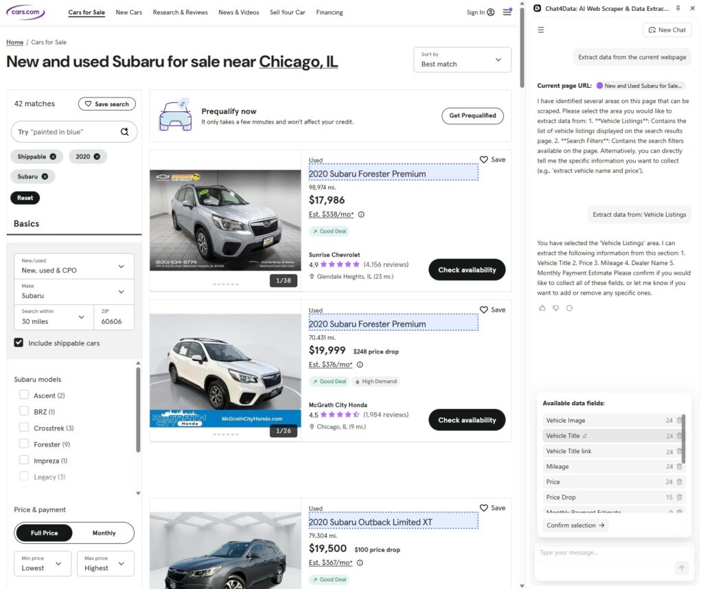 chat4data practical guide
