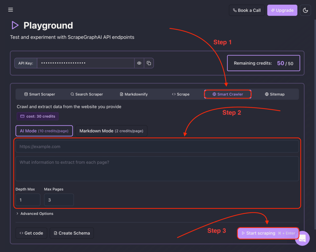 scrape using scrapegraphai
