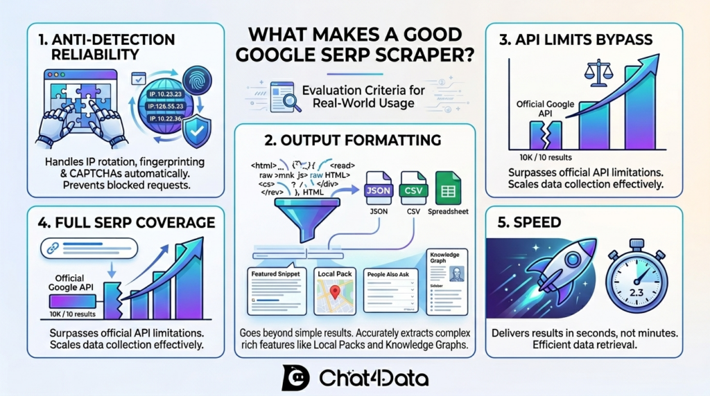 Chat4Data Google SERP Scraper