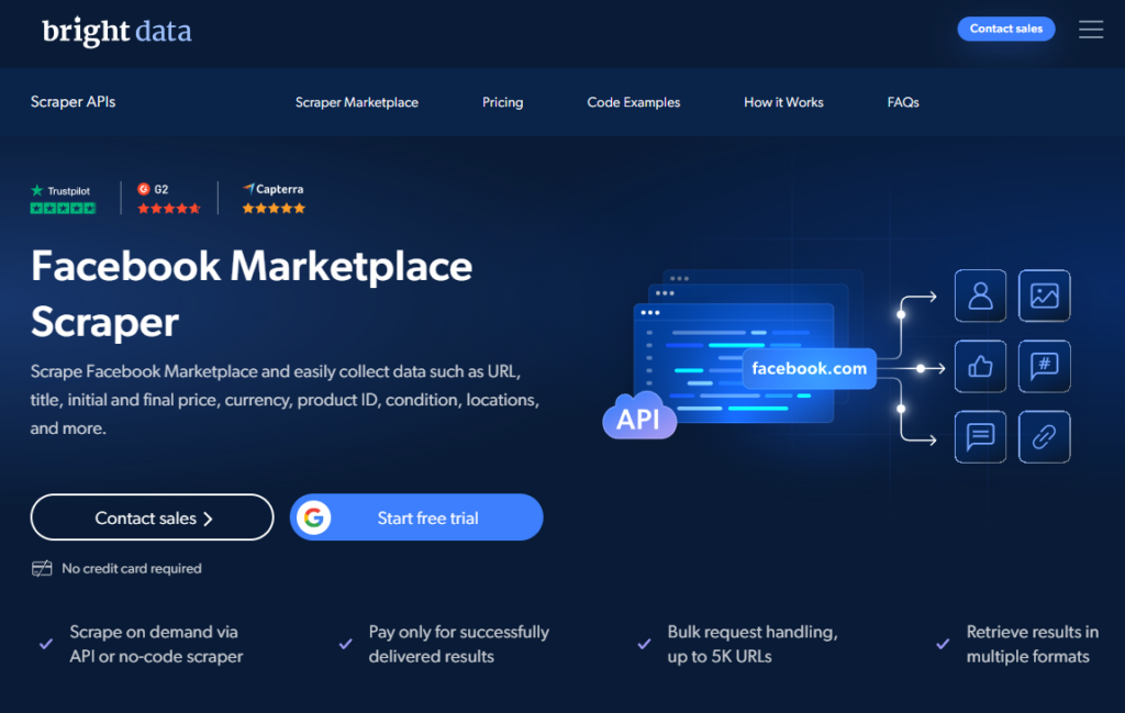 bright data facebook marketplace scraper