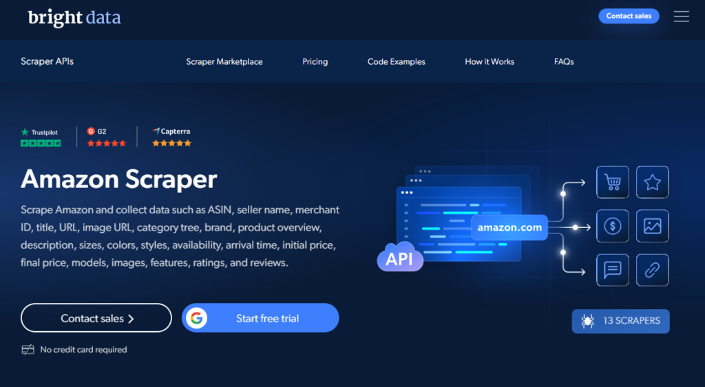 brightdata scraping amazon