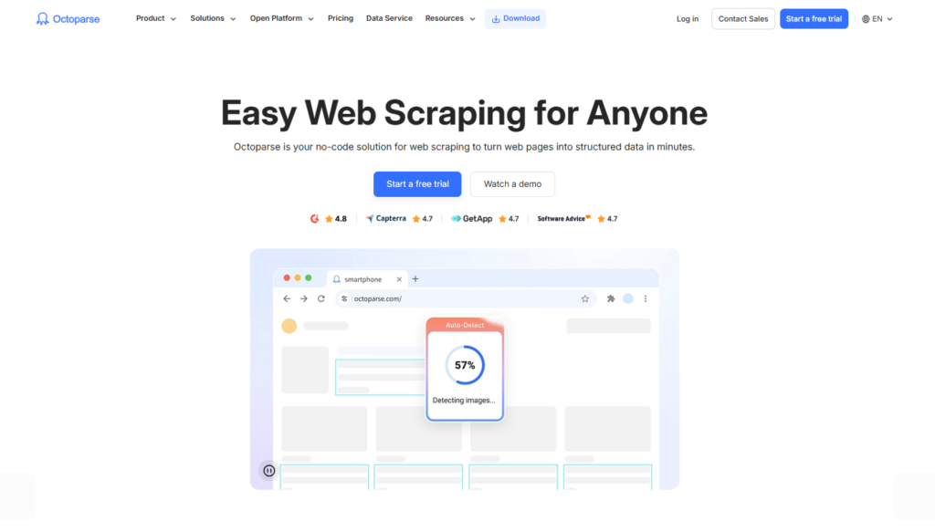Octoparse: Best for Repeatable Workflows